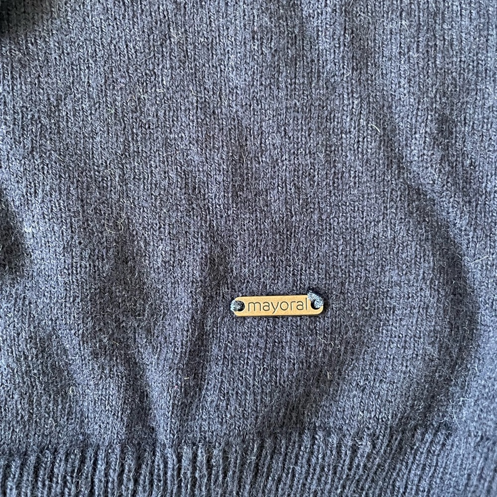 Navy Embroidered Sweater - Picture 4 of 4